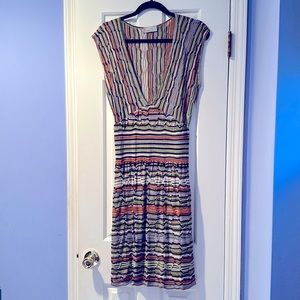 Missoni Italy sexy plunge neck dress, European sizing fits  size small US or 4-6